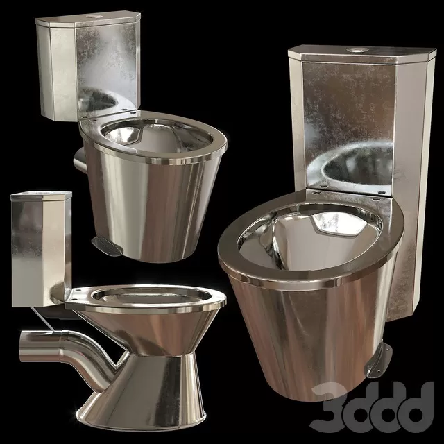 BATHROOM – TOILET & BIDET – 3D MODELS – FREE DOWNLOAD – 2554