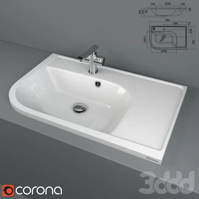 BATHROOM – WASH BASIN – 3D MODELS – FREE DOWNLOAD – 2712