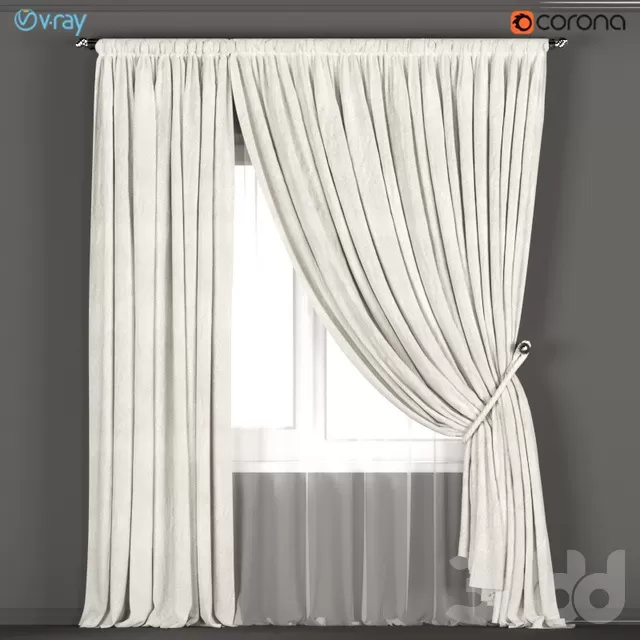 DECORATION – CURTAIN – 3D MODELS – FREE DOWNLOAD – 3323