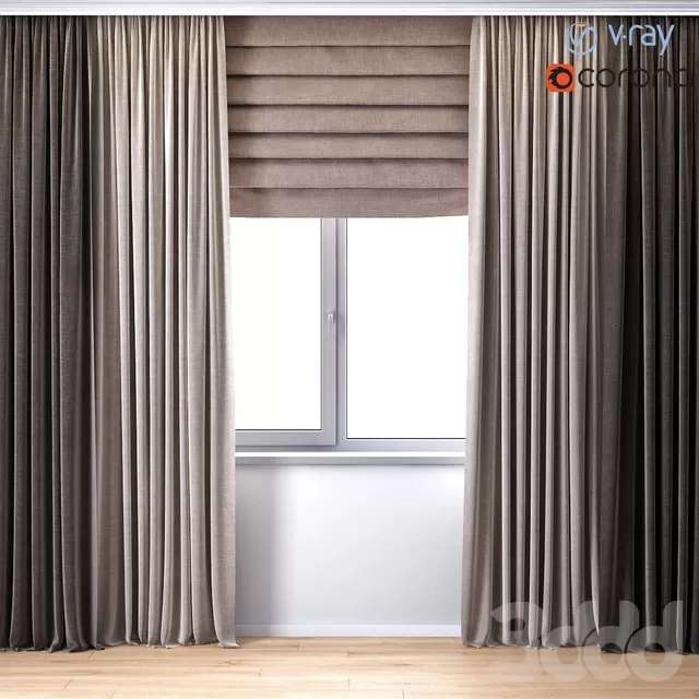 DECORATION – CURTAIN – 3D MODELS – FREE DOWNLOAD – 3328