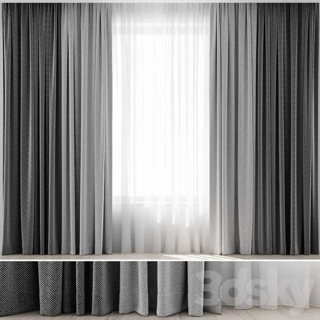 DECORATION – CURTAIN – 3D MODELS – FREE DOWNLOAD – 3345