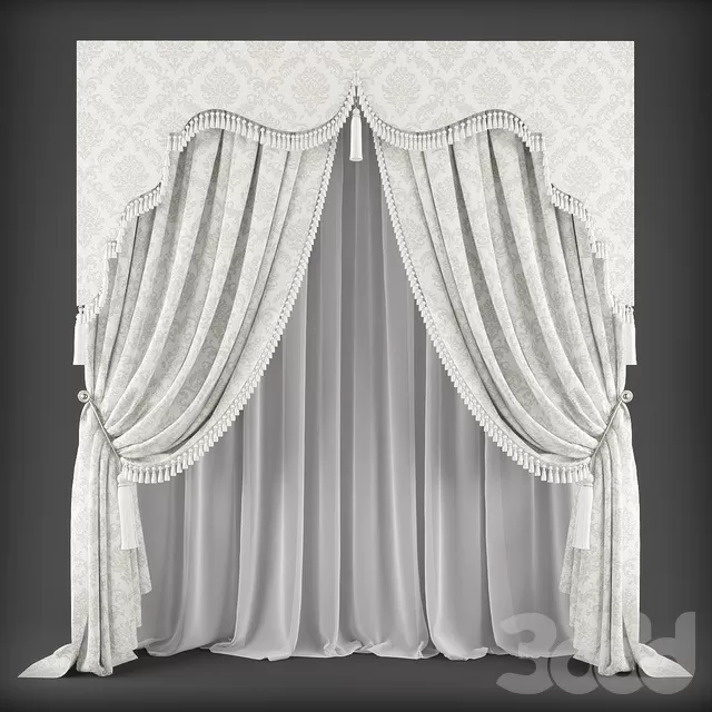 DECORATION – CURTAIN – 3D MODELS – FREE DOWNLOAD – 3355