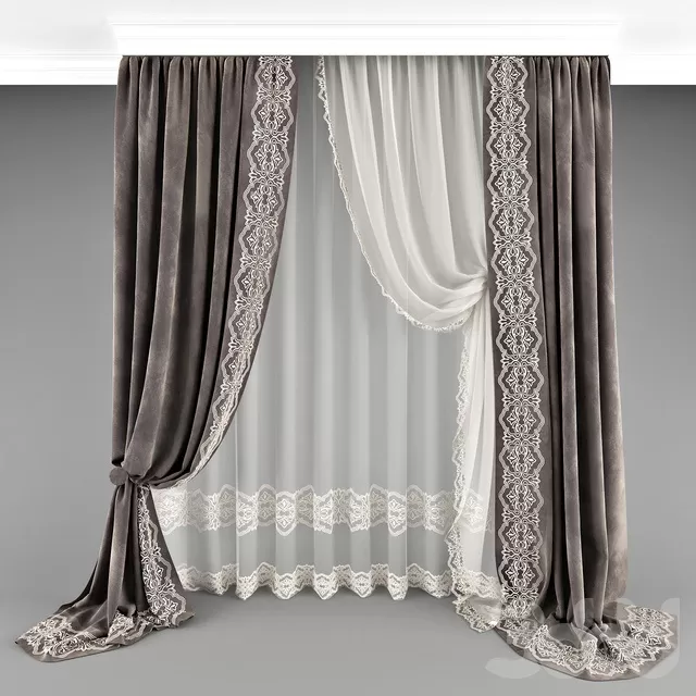 DECORATION – CURTAIN – 3D MODELS – FREE DOWNLOAD – 3357
