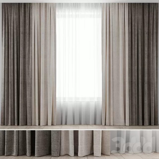 DECORATION – CURTAIN – 3D MODELS – FREE DOWNLOAD – 3358