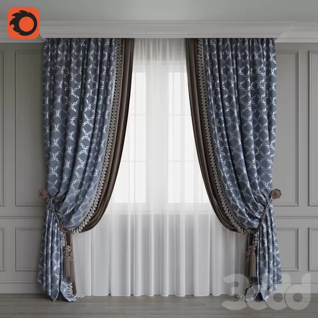 DECORATION – CURTAIN – 3D MODELS – FREE DOWNLOAD – 3361