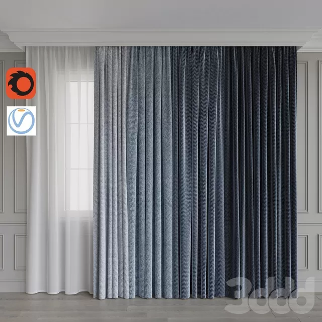 DECORATION – CURTAIN – 3D MODELS – FREE DOWNLOAD – 3384