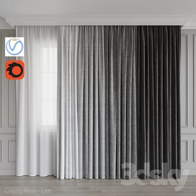 DECORATION – CURTAIN – 3D MODELS – FREE DOWNLOAD – 3385