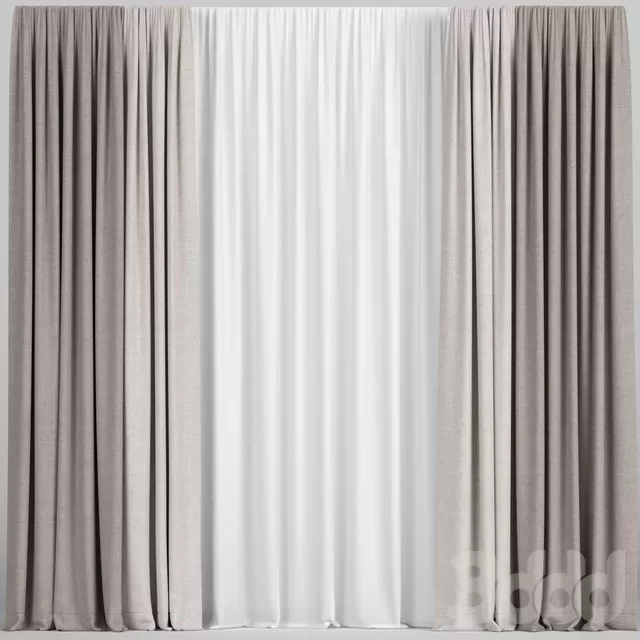 DECORATION – CURTAIN – 3D MODELS – FREE DOWNLOAD – 3390