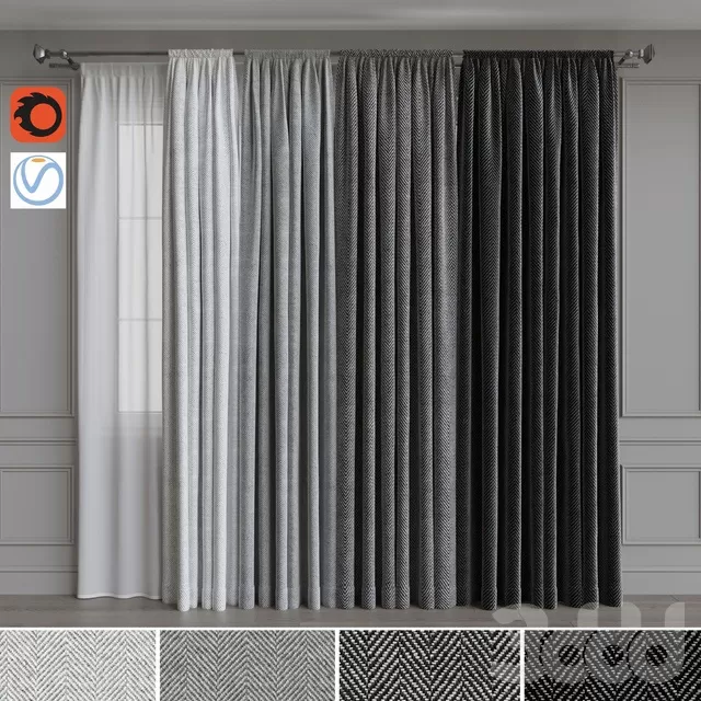 DECORATION – CURTAIN – 3D MODELS – FREE DOWNLOAD – 3425