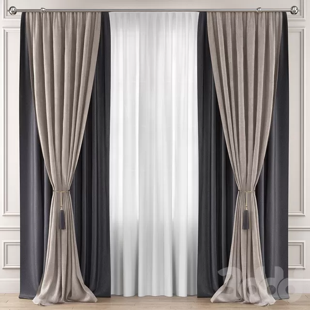 DECORATION – CURTAIN – 3D MODELS – FREE DOWNLOAD – 3427