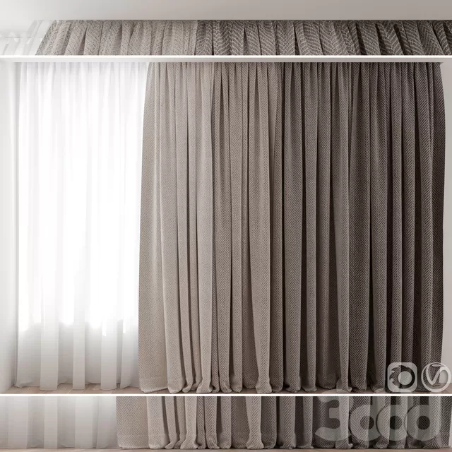 DECORATION – CURTAIN – 3D MODELS – FREE DOWNLOAD – 3428
