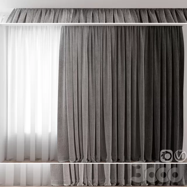 DECORATION – CURTAIN – 3D MODELS – FREE DOWNLOAD – 3429