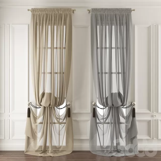 DECORATION – CURTAIN – 3D MODELS – FREE DOWNLOAD – 3443