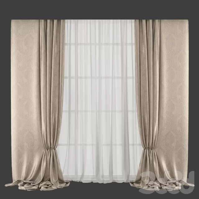 DECORATION – CURTAIN – 3D MODELS – FREE DOWNLOAD – 3445