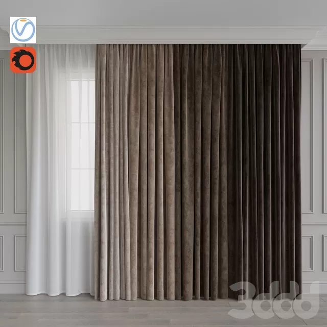 DECORATION – CURTAIN – 3D MODELS – FREE DOWNLOAD – 3447