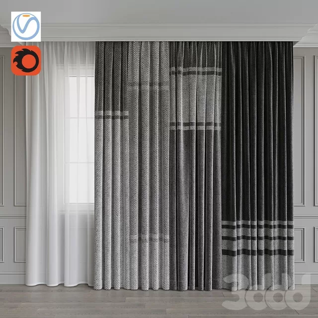 DECORATION – CURTAIN – 3D MODELS – FREE DOWNLOAD – 3455