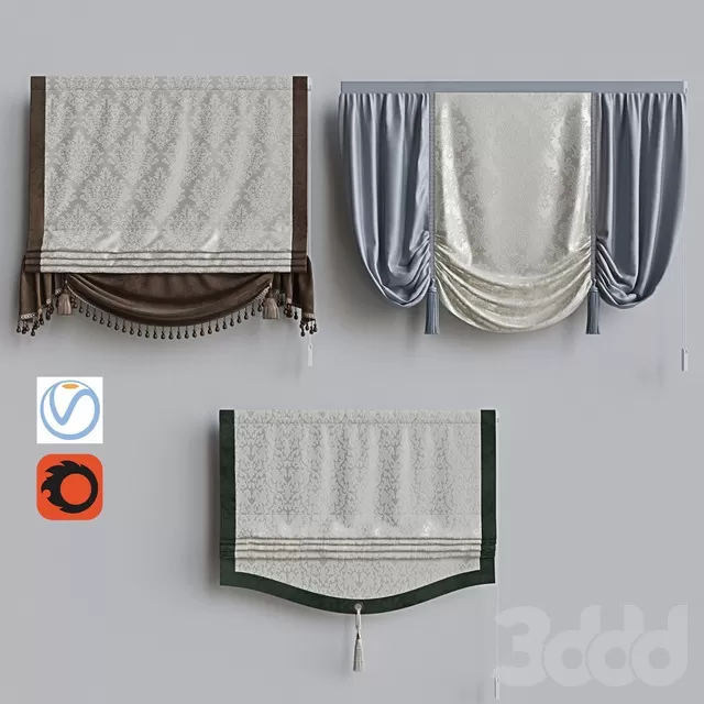 DECORATION – CURTAIN – 3D MODELS – FREE DOWNLOAD – 3457