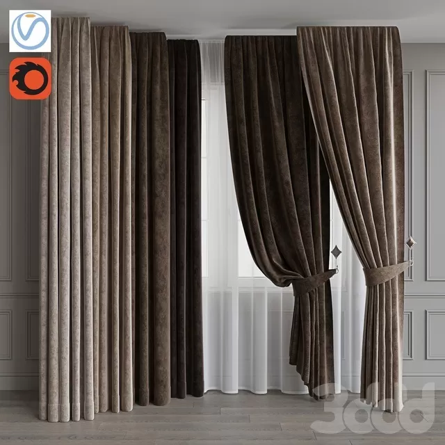DECORATION – CURTAIN – 3D MODELS – FREE DOWNLOAD – 3461