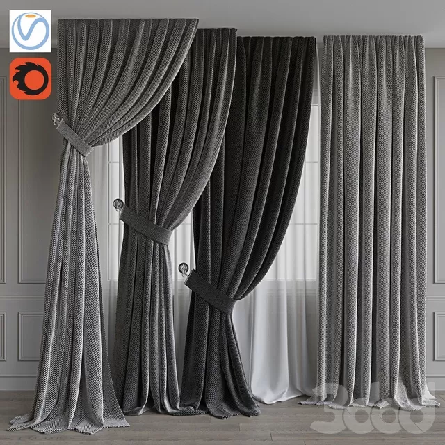 DECORATION – CURTAIN – 3D MODELS – FREE DOWNLOAD – 3463