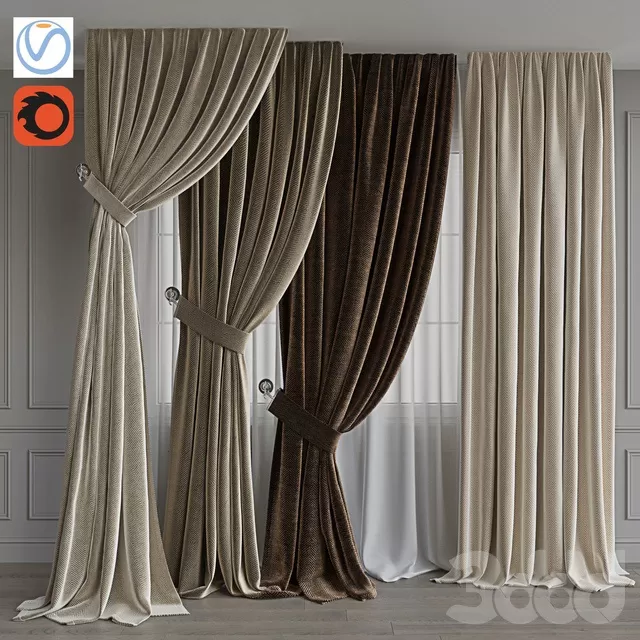 DECORATION – CURTAIN – 3D MODELS – FREE DOWNLOAD – 3464