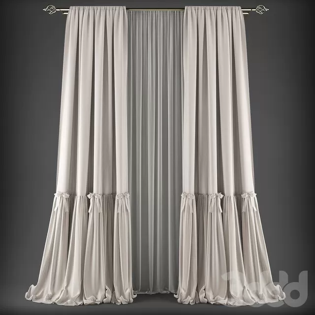 DECORATION – CURTAIN – 3D MODELS – FREE DOWNLOAD – 3465