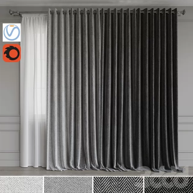 DECORATION – CURTAIN – 3D MODELS – FREE DOWNLOAD – 3475