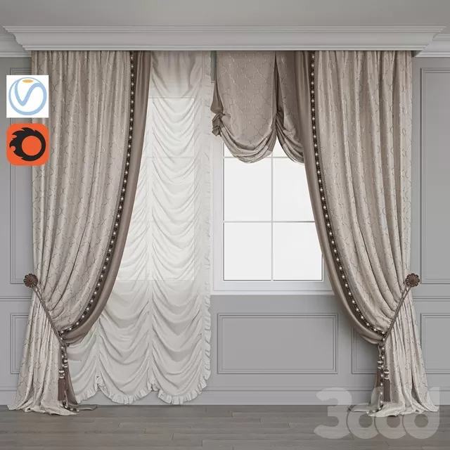 DECORATION – CURTAIN – 3D MODELS – FREE DOWNLOAD – 3479