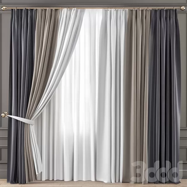 DECORATION – CURTAIN – 3D MODELS – FREE DOWNLOAD – 3480