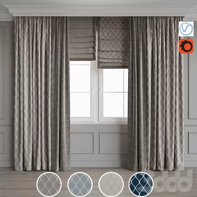 DECORATION – CURTAIN – 3D MODELS – FREE DOWNLOAD – 3482
