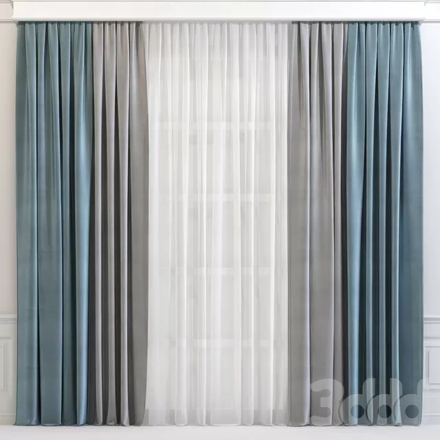 DECORATION – CURTAIN – 3D MODELS – FREE DOWNLOAD – 3483