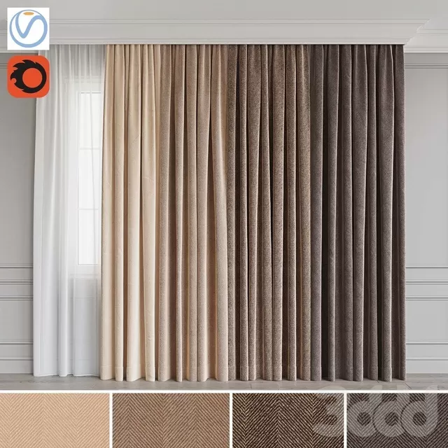 DECORATION – CURTAIN – 3D MODELS – FREE DOWNLOAD – 3497