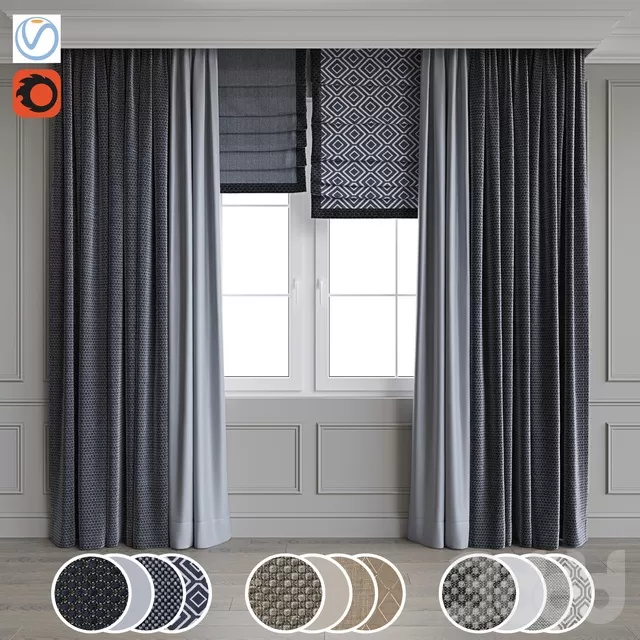 DECORATION – CURTAIN – 3D MODELS – FREE DOWNLOAD – 3501