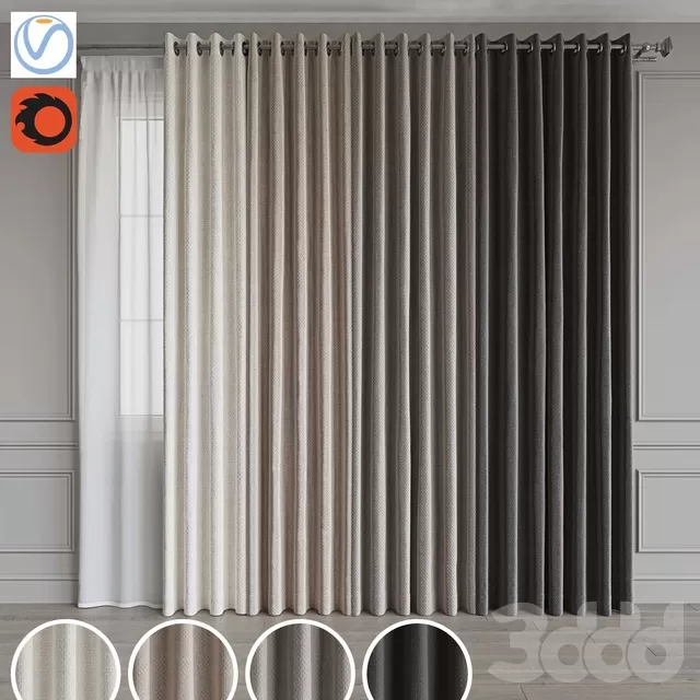 DECORATION – CURTAIN – 3D MODELS – FREE DOWNLOAD – 3508