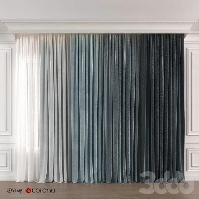 DECORATION – CURTAIN – 3D MODELS – FREE DOWNLOAD – 3510