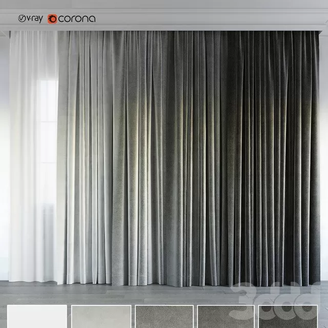 DECORATION – CURTAIN – 3D MODELS – FREE DOWNLOAD – 3512