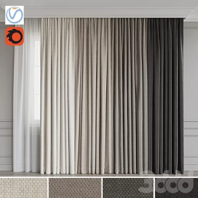 DECORATION – CURTAIN – 3D MODELS – FREE DOWNLOAD – 3517