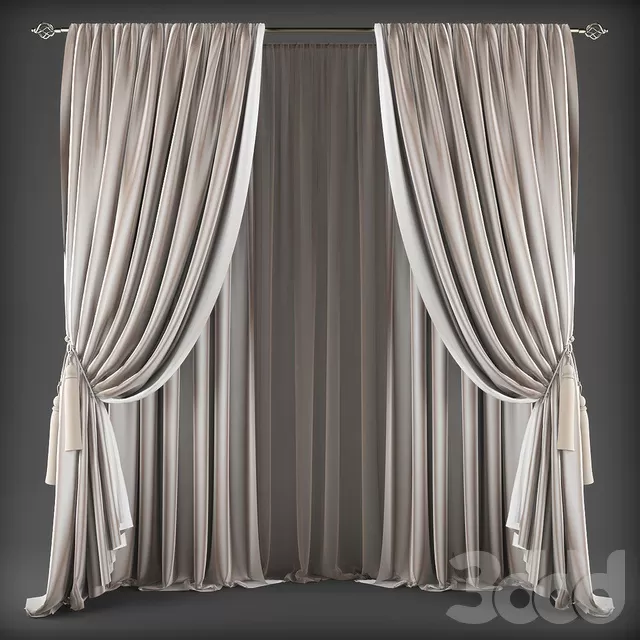 DECORATION – CURTAIN – 3D MODELS – FREE DOWNLOAD – 3522