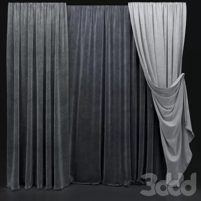 DECORATION – CURTAIN – 3D MODELS – FREE DOWNLOAD – 3533