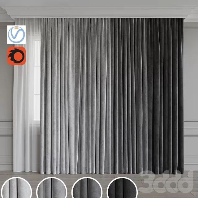 DECORATION – CURTAIN – 3D MODELS – FREE DOWNLOAD – 3534