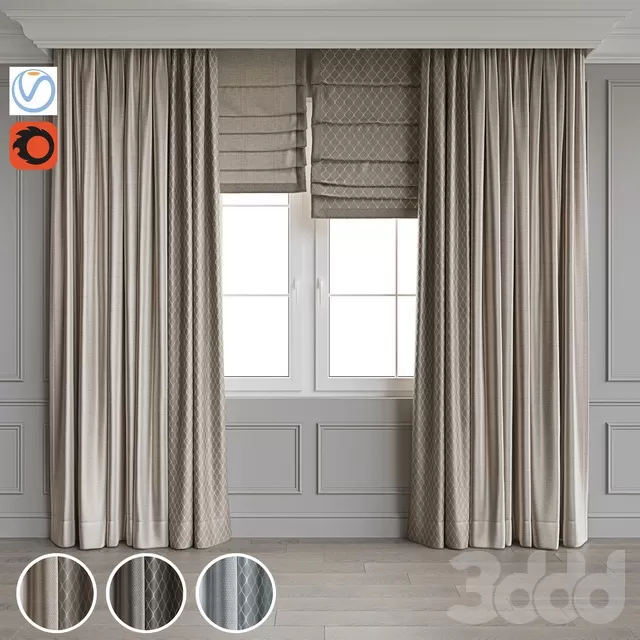 DECORATION – CURTAIN – 3D MODELS – FREE DOWNLOAD – 3539