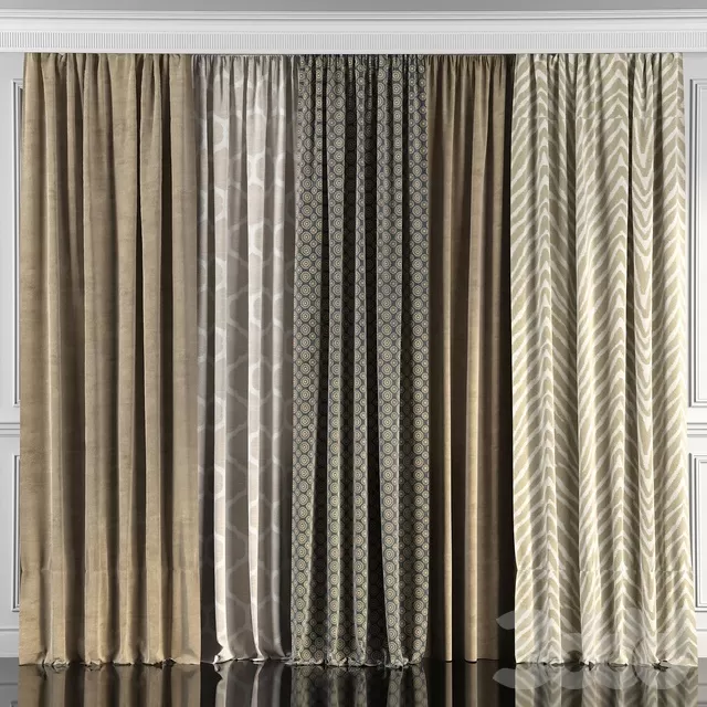 DECORATION – CURTAIN – 3D MODELS – FREE DOWNLOAD – 3540