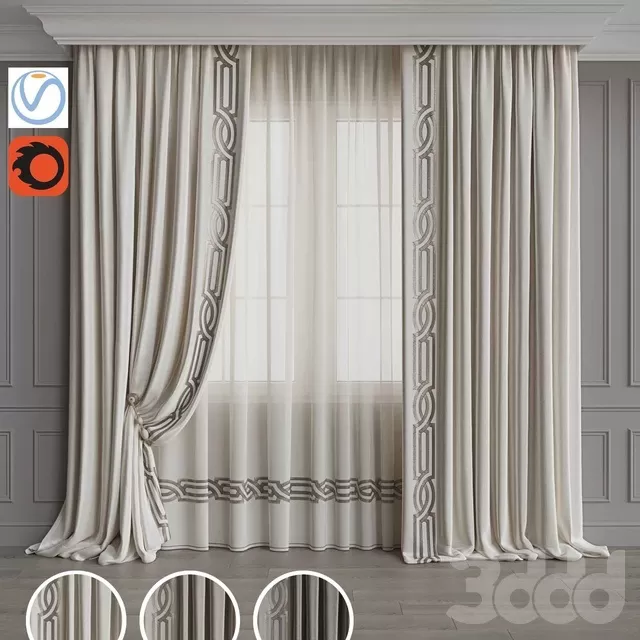DECORATION – CURTAIN – 3D MODELS – FREE DOWNLOAD – 3541