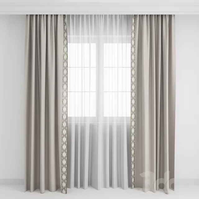 DECORATION – CURTAIN – 3D MODELS – FREE DOWNLOAD – 3546