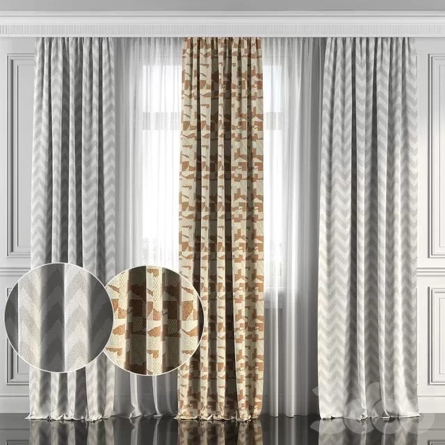 DECORATION – CURTAIN – 3D MODELS – FREE DOWNLOAD – 3548