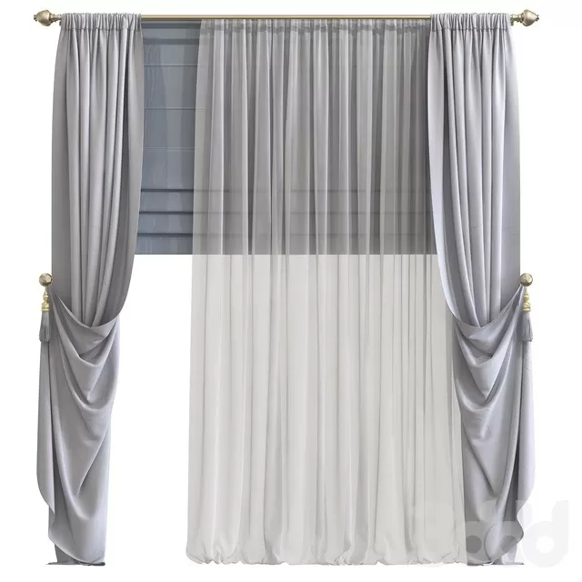 DECORATION – CURTAIN – 3D MODELS – FREE DOWNLOAD – 3552