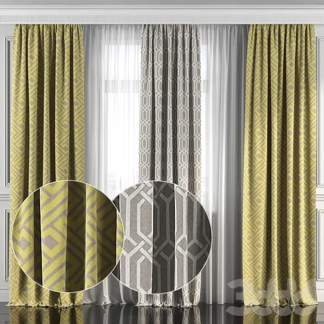 DECORATION – CURTAIN – 3D MODELS – FREE DOWNLOAD – 3554
