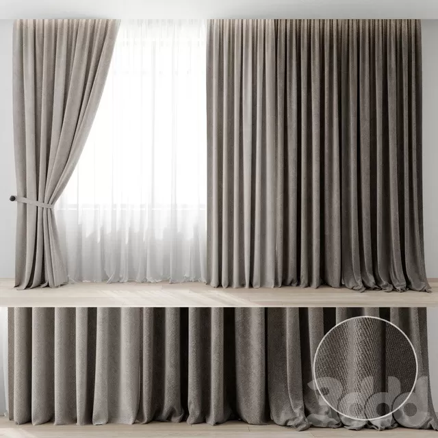 DECORATION – CURTAIN – 3D MODELS – FREE DOWNLOAD – 3555