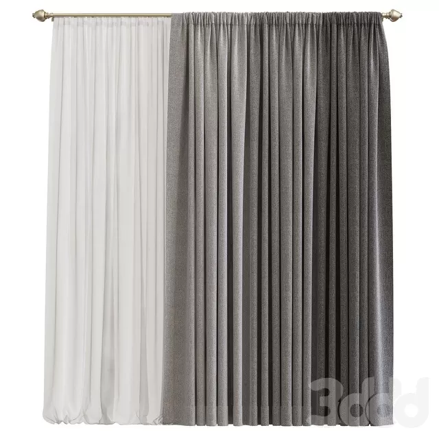 DECORATION – CURTAIN – 3D MODELS – FREE DOWNLOAD – 3556