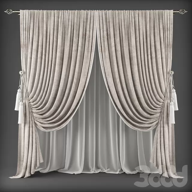 DECORATION – CURTAIN – 3D MODELS – FREE DOWNLOAD – 3558