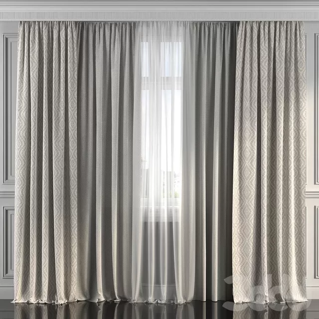DECORATION – CURTAIN – 3D MODELS – FREE DOWNLOAD – 3562